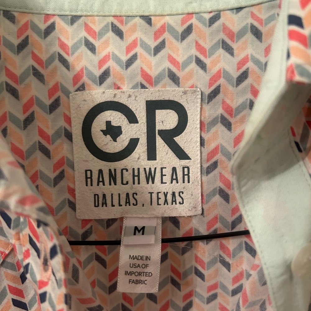 CR Ranchwear Women's Multicolor Button Down Shirt